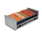 NEMCO NEMCO 8045SXW-SLT-220 Roll-A-Grill® 35.50'' Slanted Top Countertop Hot Dog Roller Grill with Individual Controls, 220 Volts
