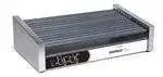 NEMCO NEMCO 8045SXW-SLT Roll-A-Grill® 35.50'' Slanted Top Countertop Hot Dog Roller Grill with Individual Controls, 120 Volts
