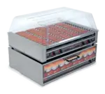 NEMCO NEMCO 8075SX-220 Roll-A-Grill® 35.50'' Countertop Hot Dog Roller Grill with Individual Controls, 220 Volts
