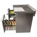 Perlick Perlick BBS36C 36'' 2 Drawer Counter Height Worktop Refrigerator with Front Breathing Compressor - 7.4 cu.ft.