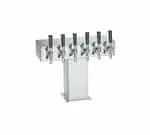 Perlick Perlick Corporation 4006-2BTF2 Tee Draft Beer Tower, Countertop, Glycol-Cooled - 9-1/8"W x 15-9/16"H