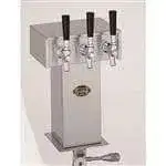 Perlick Perlick Corporation 4006-3B Tee Draft Beer Tower, Countertop, Glycol-Cooled - 9-1/8"W x 12-15/16"H
