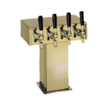 Perlick Perlick Corporation 4006-3BTF4 Tee Draft Beer Tower, Countertop, Glycol-Cooled - 9-1/8"W x 16-11/16"H