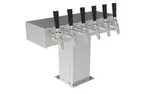 Perlick Perlick Corporation 4006-6BPC4 Tee Draft Beer Tower, Countertop, Glycol-Cooled - 17-3/8"W x 16-11/16"H