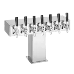 Perlick Perlick Corporation 4006S8BPC Wide Base Tee Draft Beer Tower, Countertop, Glycol-Cooled - 22-7/8"W x 12-15/16"H