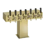 Perlick Perlick Corporation 4006S8BTF Wide Base Tee Draft Beer Tower, Countertop, Glycol-Cooled - 22-7/8"W x 12-15/16"H