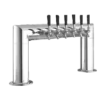 Perlick Perlick Corporation 4008-6B Pass-Thru Pipe Draft Beer Tower, Countertop, Glycol-Cooled - 38"W x 14"H