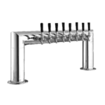 Perlick Perlick Corporation 4008-8B Pass-Thru Pipe Draft Beer Tower, Countertop, Glycol-Cooled - 38"W x 14"H