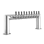 Perlick Perlick Corporation 4009-10B Pass-Thru Pipe Draft Beer Tower, Countertop, Glycol-Cooled - 46"W x 14"H