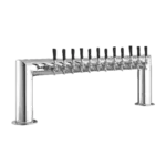 Perlick Perlick Corporation 4009-12B Pass-Thru Pipe Draft Beer Tower, Countertop, Glycol-Cooled - 46"W x 14"H