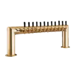 Perlick Perlick Corporation 4009-12BTF Pass-Thru Pipe Draft Beer Tower, Countertop, Glycol-Cooled - 46"W x 14"H