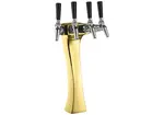 Perlick Perlick Corporation 4043GD-4B Panther Draft Beer Tower, Countertop, Glycol-Cooled - 15-3/4"H
