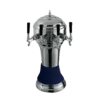Perlick Perlick Corporation 4056BL4BPC Roma Draft Beer Tower, Countertop, Glycol-Cooled - 8-1/8" 8-1/8" Diameter x 20-1/2"H x 20-1/2"H