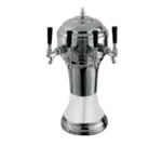 Perlick Perlick Corporation 4056WH4BPC Roma Draft Beer Tower, Countertop, Glycol-Cooled - 8-1/8" Diameter x 20-1/2"H