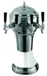Perlick Perlick Corporation 4056WH5BPC Roma Draft Beer Tower, Countertop, Glycol-Cooled - 8-1/8" Diameter x 20-1/2"H