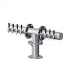 Perlick Perlick Corporation 4061-16 TEE Shaped Brew-Pipe Tower, Countertop, Glycol-Cooled - 61-1/4" W x 17-3/4" H
