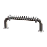 Perlick Perlick Corporation 4065-12 Pass-Thru Brew Pipe Draft Beer Tower, Countertop, Glycol-Cooled - 55-9/16"W x 20"H O.A.