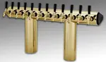 Perlick Perlick Corporation 66500-8BTF Winged Bridge Draft Beer Tower, Countertop, Glycol-Cooled - 24-3/8"W x 16-1/2"H
