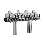Perlick Perlick Corporation 66500P-10BPCIM Illuminated Winged Bridge Draft Beer Tower, Countertop, Glycol-Cooled - 30-3/4"W x 22-1/4"H O.A.