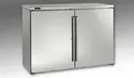 Perlick Perlick Corporation BBR48 Silver 2 Solid Door Refrigerated Back Bar Storage Cabinet, 120 Volts