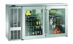 Perlick Perlick Corporation BBS60 Silver 2 Solid Door Refrigerated Back Bar Storage Cabinet, 120 Volts