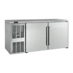 Perlick Perlick Corporation BBSLP84 Silver 3 Solid Door Refrigerated Back Bar Storage Cabinet, 120 Volts
