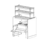Perlick Perlick Corporation PTS42L-LF Pass-Thru Cocktail Station