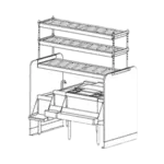 Perlick Perlick Corporation PTS54L-LF Pass-Thru Cocktail Station
