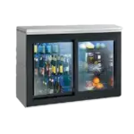 Perlick Perlick Corporation SDBR48 Silver 2 Glass Door Refrigerated Back Bar Storage Cabinet, 120 Volts
