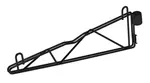 Quantum Food Service CB18BK Cantilever Single Shelf Post Wall Mount