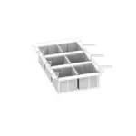 Rational 60.75.305 Portion Basket Kit  includes (6) 1/6 GN perforated baskets and frame