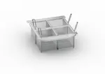 Rational 60.75.979 Portion Basket Kit  includes (4) 1/6 GN frying baskets and frame