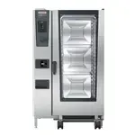 Rational Rational ICC 20-FULL E 480V 3 PH (LM200GE) Full Size Electric Combi Oven with Dials / Buttons Controls -