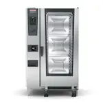 Rational Rational ICC 20-FULL NG 208/240V 1 PH (LM200GG) Full Size Natural Gas Combi Oven with Dials / Buttons Controls -