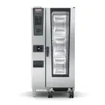 Rational Rational ICC 20-HALF NG 208/240V 1 PH (LM200FG) Half Size Natural Gas Combi Oven with Dials / Buttons Controls -