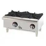 Star Star 602HWF 2 Burner Countertop Gas Hotplate / Range with Manual Controls - 50,000 BTU