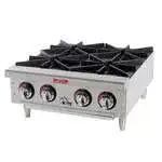 Star Star 604HF 4 Burner Countertop Gas Hotplate / Range with Manual Controls - 100,000 BTU