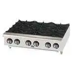 Star Star 606HF 6 Burner Countertop Gas Hotplate / Range with Manual Controls - 150,000 BTU