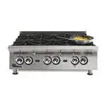 Star Star 806HA 6 Burner Countertop Gas Hotplate / Range with Manual Controls - 30,000 BTU