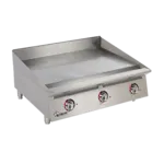 Star Star 836TA Ultra-Max® 36'' Countertop Gas Griddle with Thermostatic Controls - 90,000 BTU