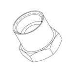 T&S Brass 016154-25 Hose Adapter