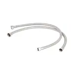 T&S Brass B-1100-KIT 24" Inlet Supply Hoses (3/8" Compression x 1/2"