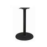 TABLE BASE, 18" ROUND, BLACK, 2 PIECE, 4" X 25" COLUMN