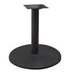 TABLE BASE, 30" ROUND, BLACK, 2-PIECE, 4" X 25" COLUMN