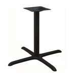TABLE BASE, 36" X 36" SPIDER, BLACK, 2-PIECE, 3" X 25" COLUMN