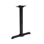 TABLE BASE, 5" X 22" SPREAD, BLACK, 2-PIECE, 3" x 25" COLUMN