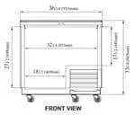 Turbo Air TBC-36SB-GF-N Glass Chiller & Froster