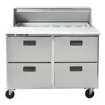 Traulsen Traulsen CLPT-4812-DW 48.56'' 4 Drawer Refrigerated Sandwich / Salad Prep Table with