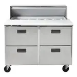 Traulsen Traulsen CLPT-4818-DW 48.25'' 4 Drawer Mega Top Refrigerated Sandwich / Salad Prep Table