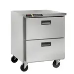 Traulsen Traulsen CLUC-27F-DW 27.50'' Section Undercounter Freezer with Solid 2 Drawers and Side / Rear Breathing Compressor
